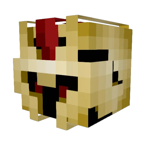 MrBuff Minecraft avatar head, 3D render