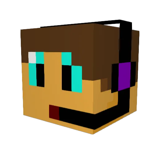 MrBumbie Minecraft avatar head, 3D render