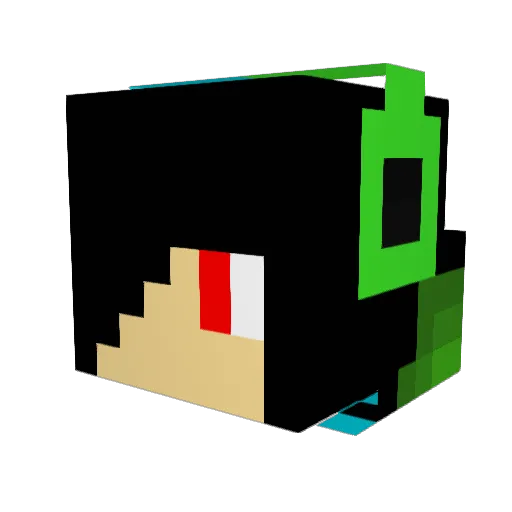MrButterFinger4 Minecraft avatar head, 3D render