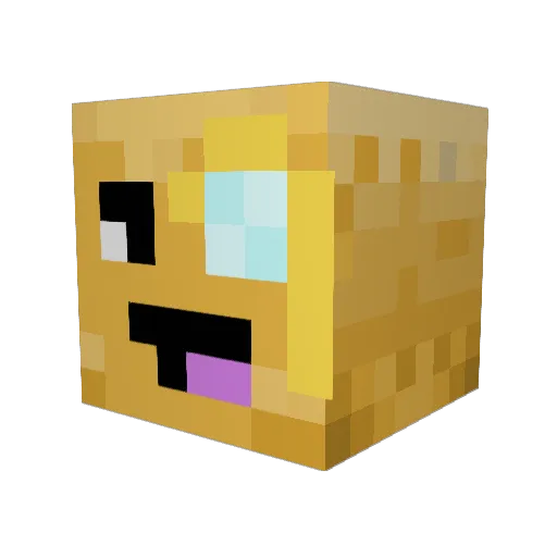 MrBxb Minecraft avatar head, 3D render