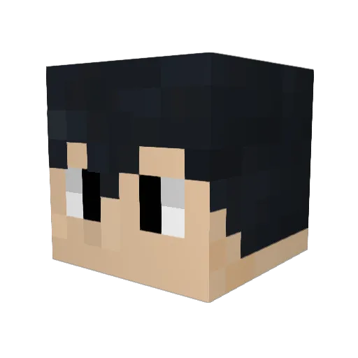 MrC0mic Minecraft avatar head, 3D render