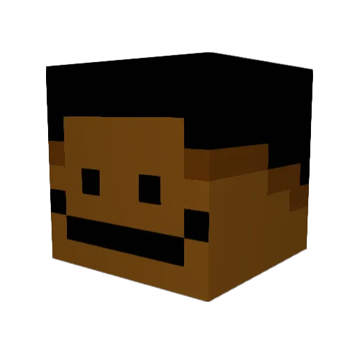 MrCGP Minecraft avatar head, 3D render