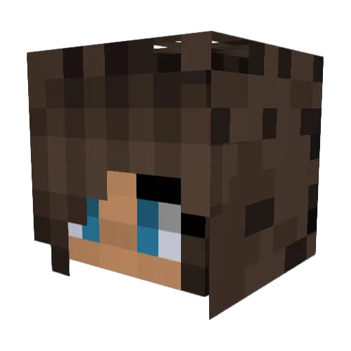 MrCJones Minecraft avatar head, 3D render