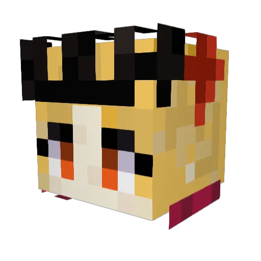 MrCXCox Minecraft avatar head, 3D render