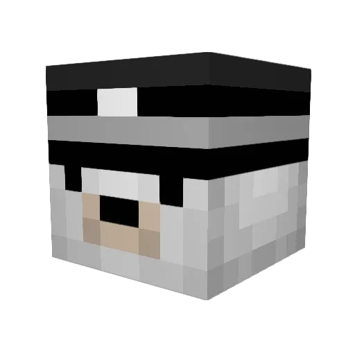 MrCaNu Minecraft avatar head, 3D render