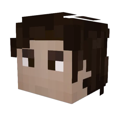 MrCactus28 Minecraft avatar head, 3D render