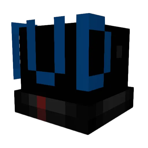 MrCalknight Minecraft avatar head, 3D render