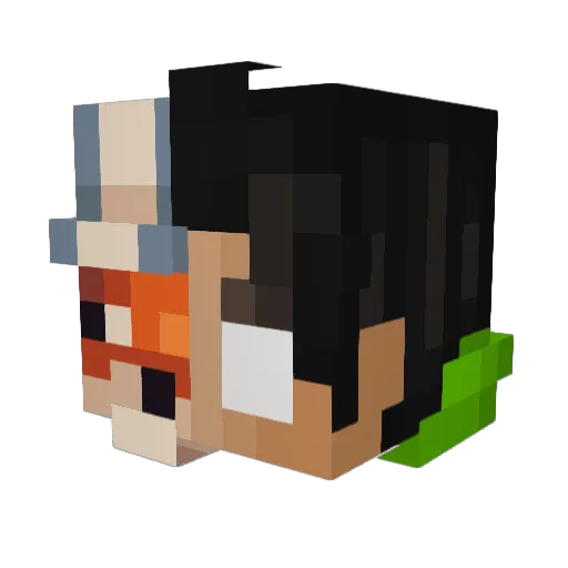 MrCam4K Minecraft avatar head, 3D render