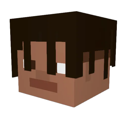 MrCami Minecraft avatar head, 3D render