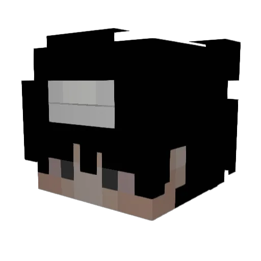 MrCarlini Minecraft avatar head, 3D render