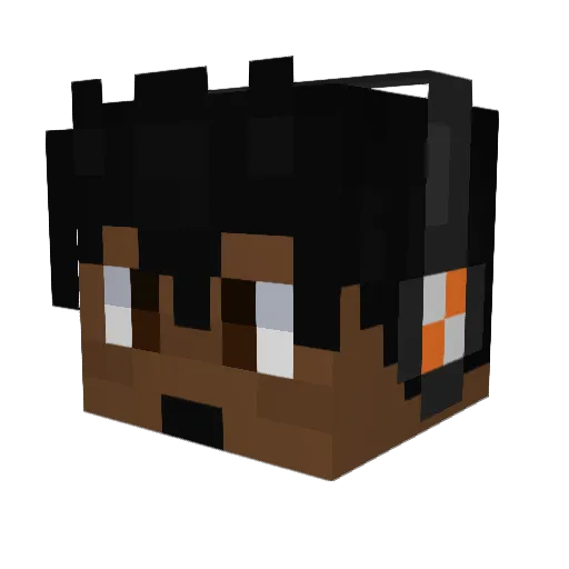 Minecraft-Avatar von MrCaze: Kopf als 3D-Render