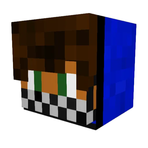 MrChamp08 Minecraft avatar head, 3D render