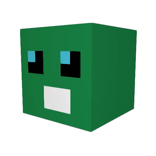 MrCheeseFri Minecraft avatar head, 3D render