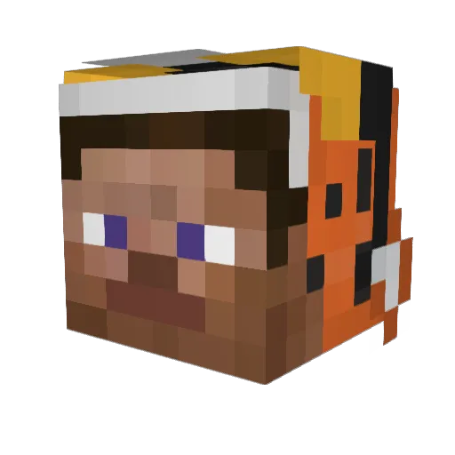 MrCheeto13 Minecraft avatar head, 3D render