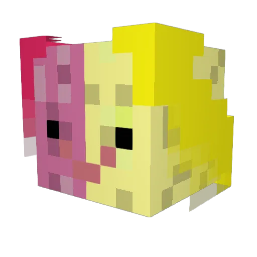 MrChiba Minecraft avatar head, 3D render