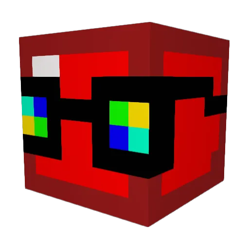 MrChicken100 Minecraft avatar head, 3D render