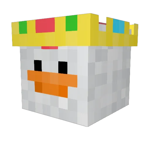 MrChicken1234567 Minecraft avatar head, 3D render