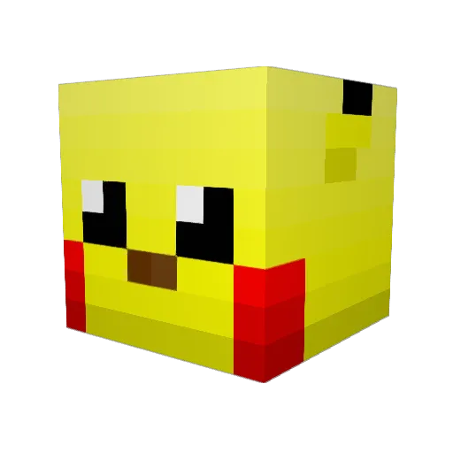 MrChitChat Minecraft avatar head, 3D render