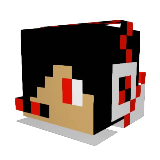 MrChocolatin Minecraft avatar head, 3D render
