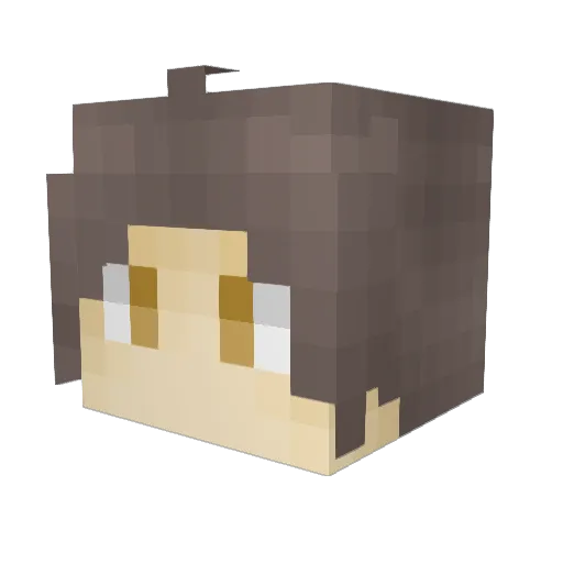 MrChuTian Minecraft avatar head, 3D render