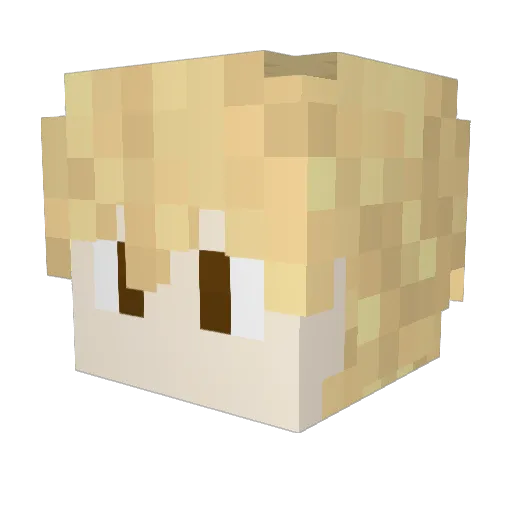 MrChubbs24 Minecraft avatar head, 3D render