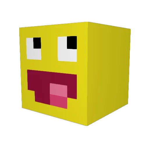 MrChunkyHead Minecraft avatar head, 3D render