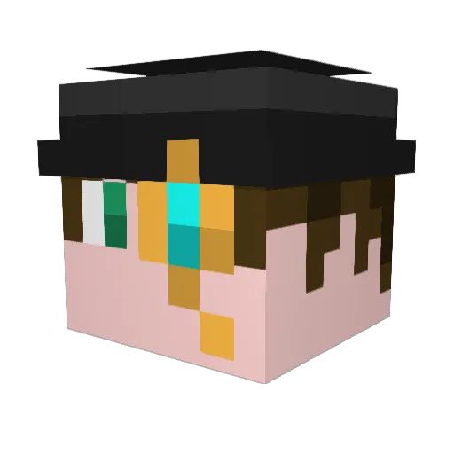 MrCiger Minecraft avatar head, 3D render