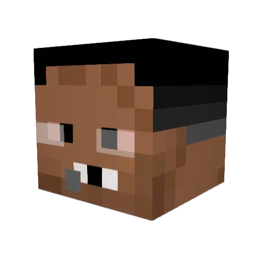 MrClime974 Minecraft avatar head, 3D render