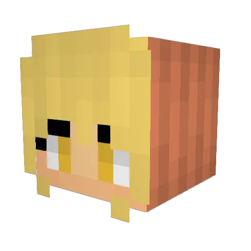 MrClownAss Minecraft avatar head, 3D render