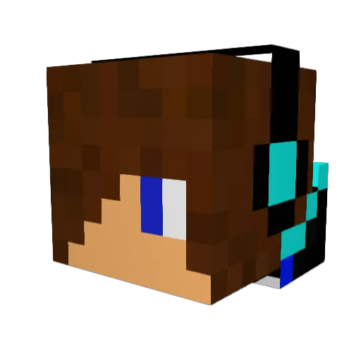 MrCluckerson25 Minecraft avatar head, 3D render