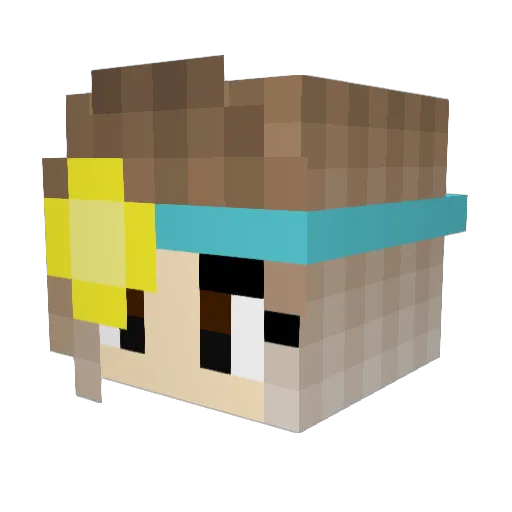 MrClxpto Minecraft avatar head, 3D render