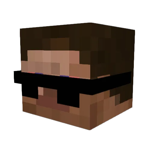 MrCoffe_ Minecraft avatar head, 3D render