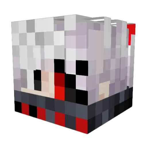 MrCollens Minecraft avatar head, 3D render