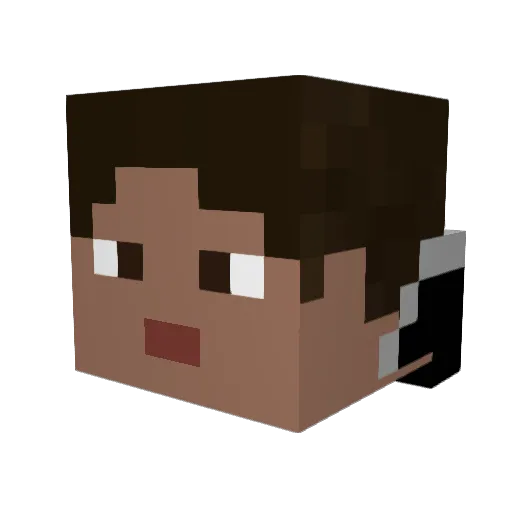 MrComputerCookie Minecraft avatar head, 3D render
