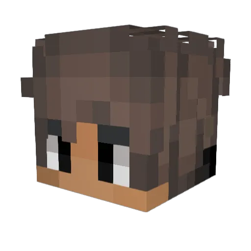 MrConejo_ Minecraft avatar head, 3D render