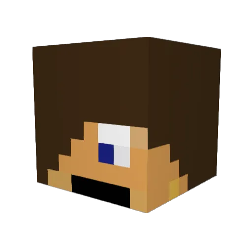 MrConildo Minecraft avatar head, 3D render