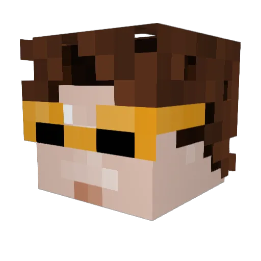MrCooki3M Minecraft avatar head, 3D render