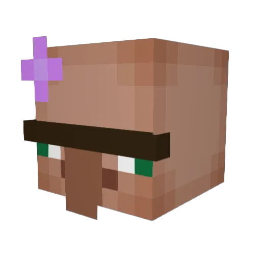 MrCookieFan Minecraft avatar head, 3D render