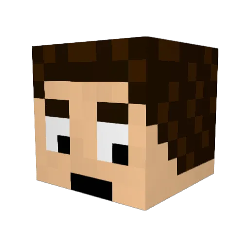 MrCookieMax Minecraft avatar head, 3D render