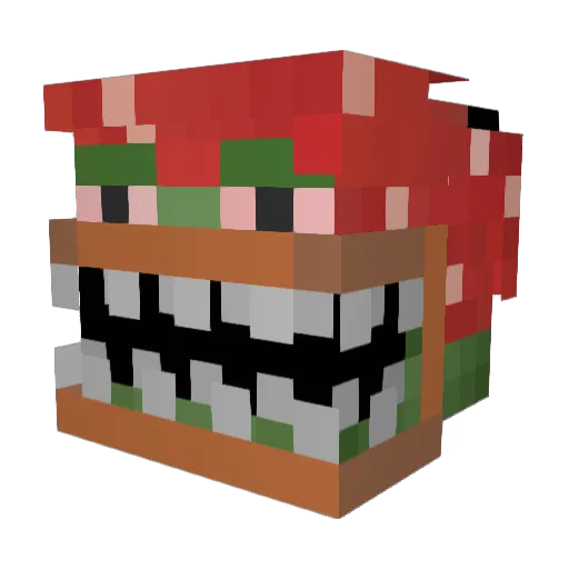 MrCopey Minecraft avatar head, 3D render