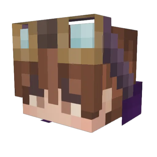 MrCorb Minecraft avatar head, 3D render