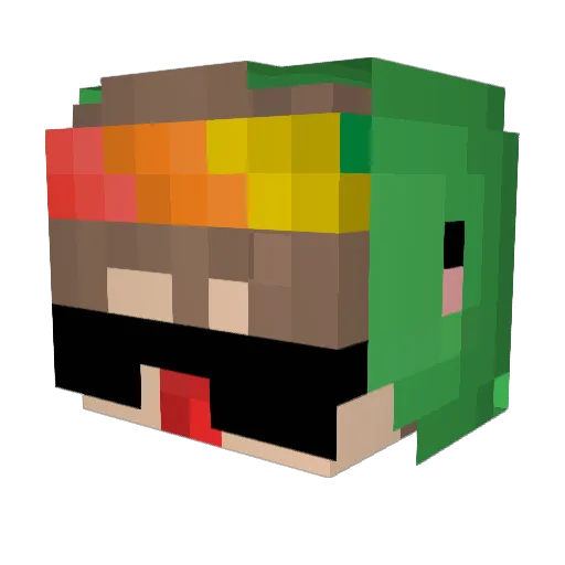 MrCoreo Minecraft avatar head, 3D render
