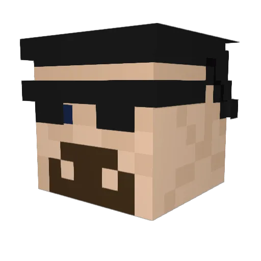 MrCraftingGod Minecraft avatar head, 3D render