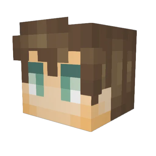 MrCrainerx Minecraft avatar head, 3D render