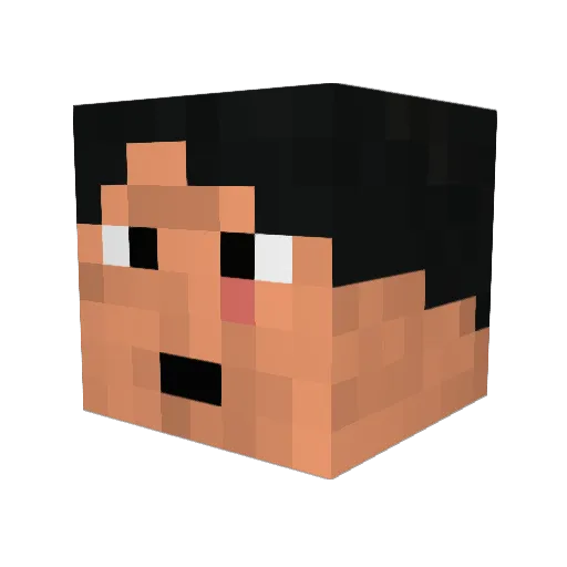 MrCrambone Minecraft avatar head, 3D render