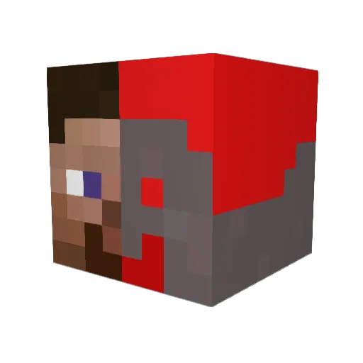 MrCrash05 Minecraft avatar head, 3D render
