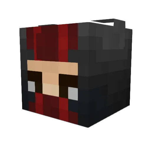 MrCrash666 Minecraft avatar head, 3D render