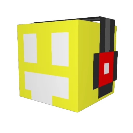 MrCrazieCreeper Minecraft avatar head, 3D render