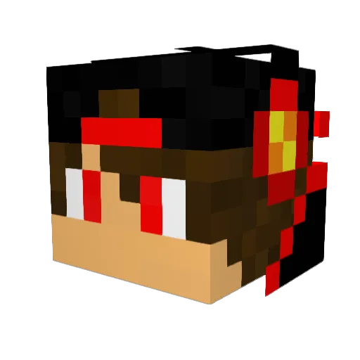 MrCrazyTix Minecraft avatar head, 3D render