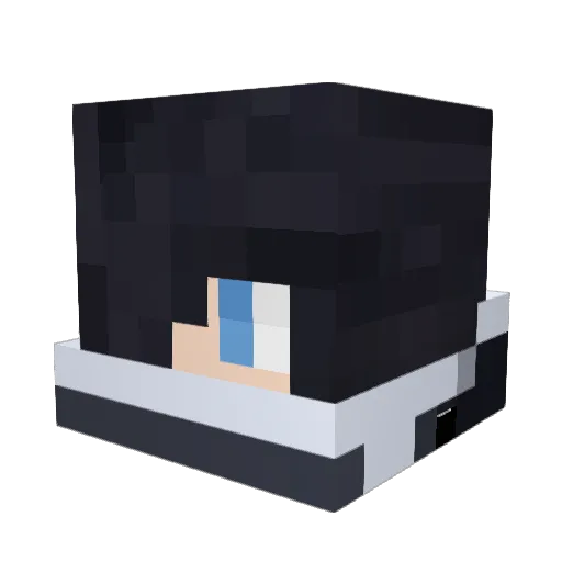 MrCreamNScream Minecraft avatar head, 3D render